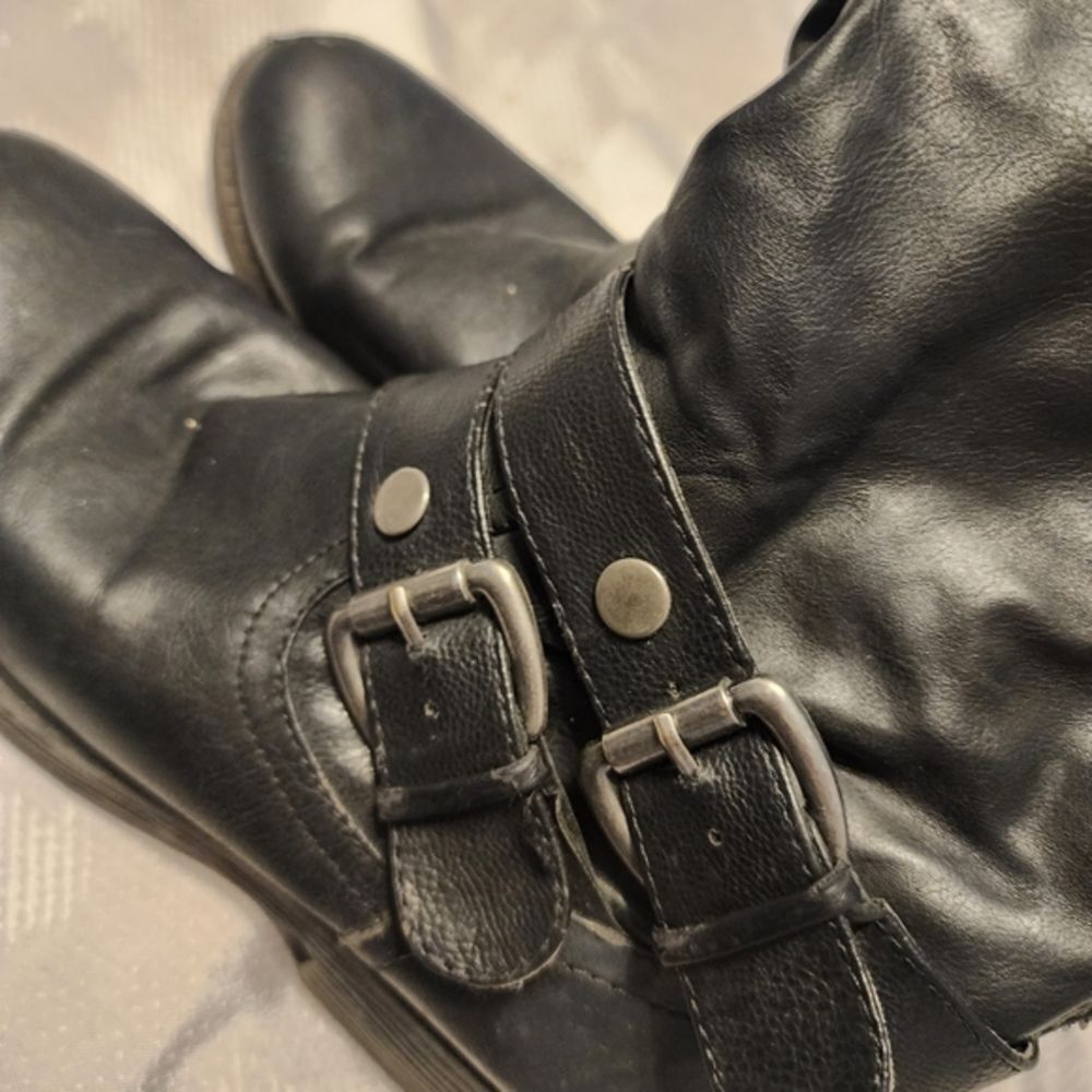 Black Riding Boots, Zip Back. Pink & Pepper Contra Boots. 7M - Picture 11 of 12